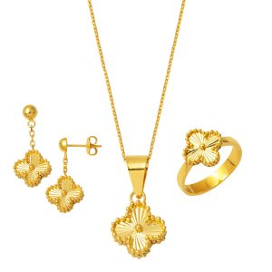 Trèfle 22 Carats Or Bijou Parure