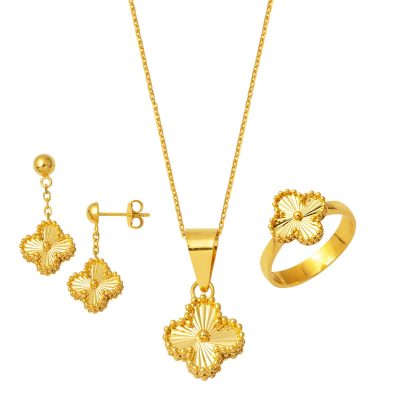 Clover 22K Gold Takı Seti