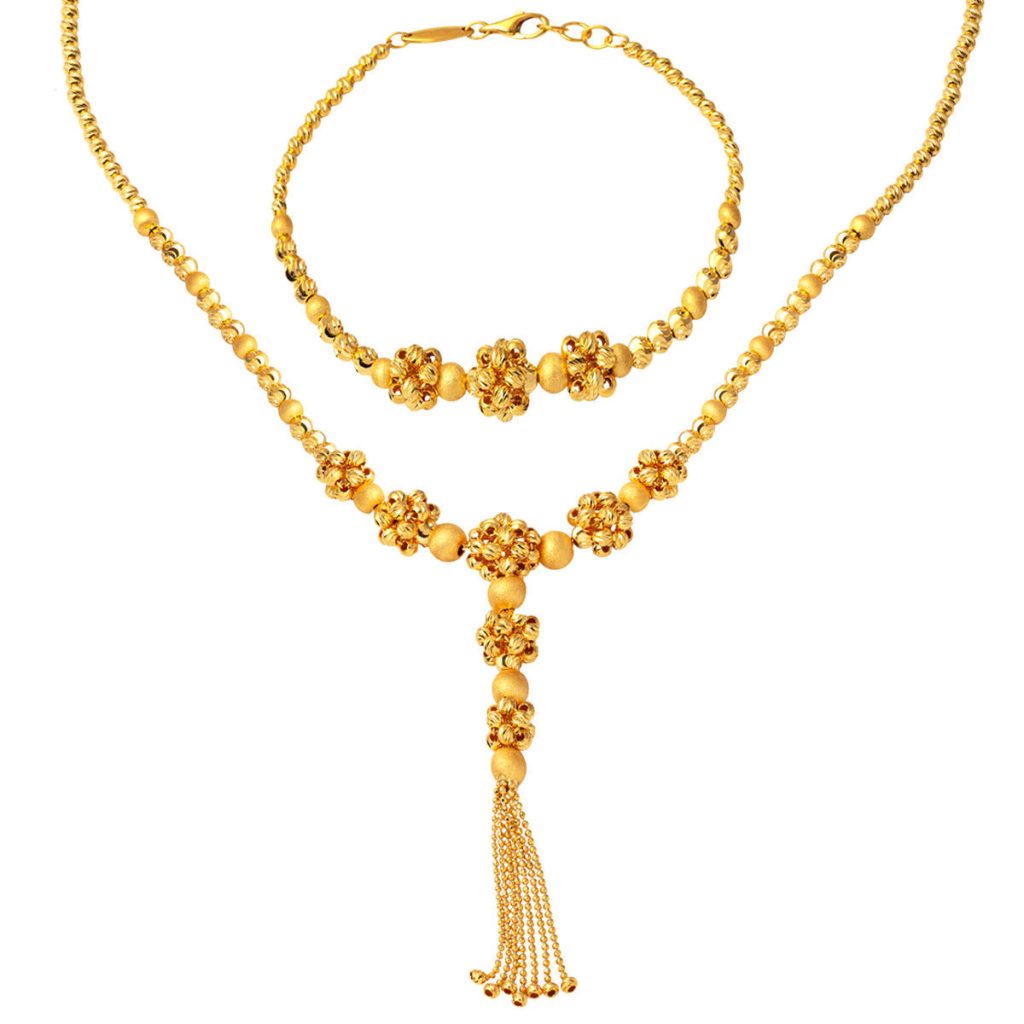 Gerdanlık & Bracelet 22 Karat Gold Set