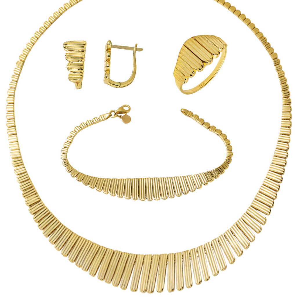Kleopatra 4’lü Gold Jewelry Set