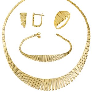 Kleopatra 4’lü Gold Jewelry Set