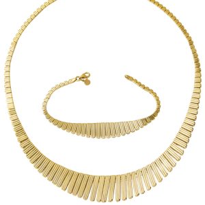 Gerdanlık & Bracelet 2’li Gold Set