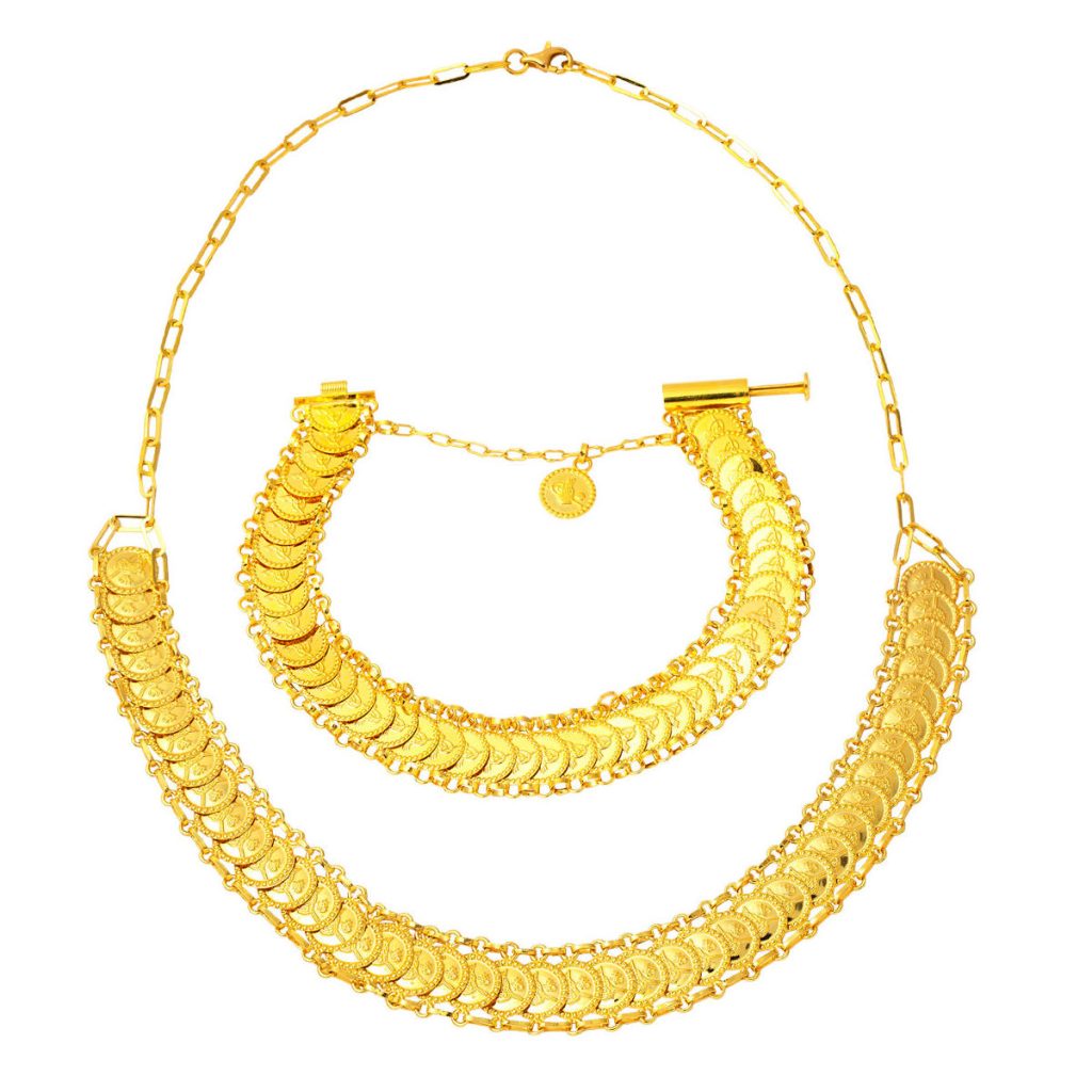 Gerdanlık & Bracelet 22 Carats Or Set