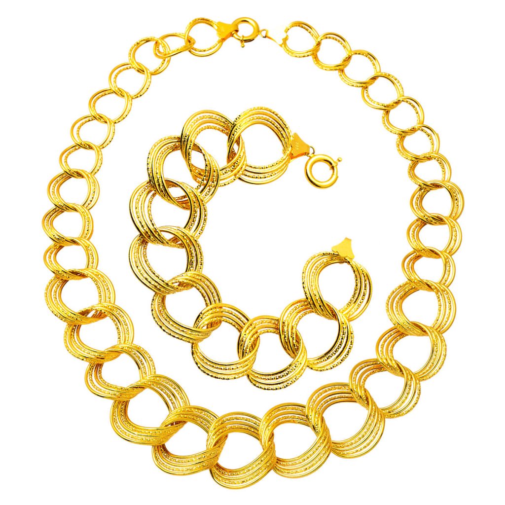 Gerdanlık & Bracelet 2&rsquo; Or Set