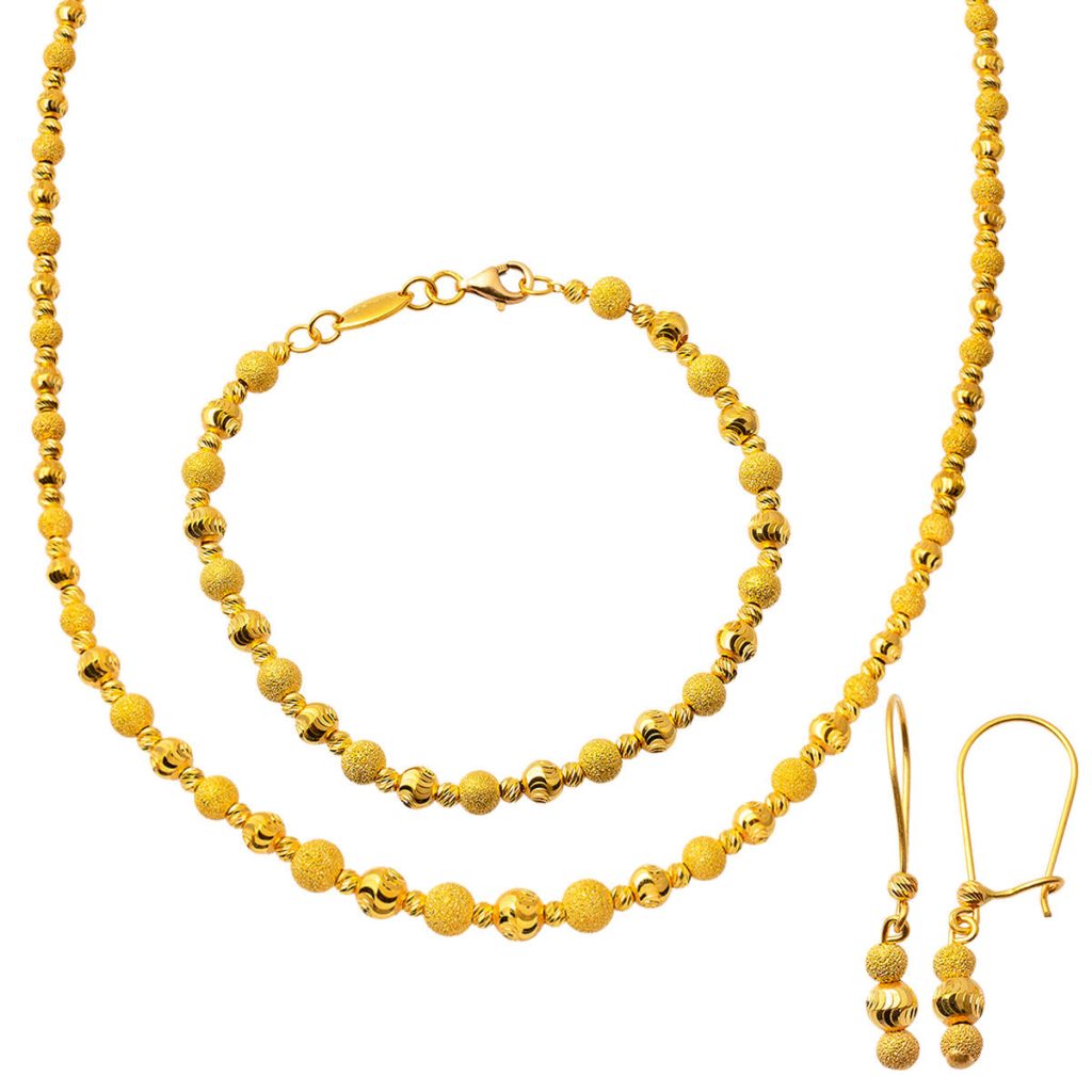 Nohut Boules 22 Carats Or Set
