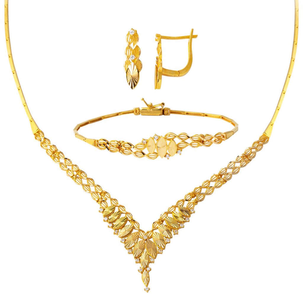 Marquise 22 Carats Or Bijou Parure