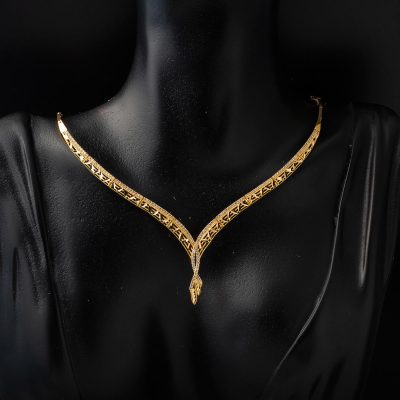 Bukle 22 Ayar Altın Takı Seti - 22K - 26.14g - EZ Gold