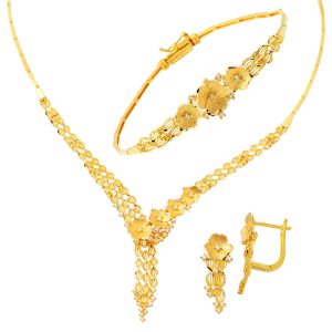 Nilüfer 22 Karat Gold Jewelry Set