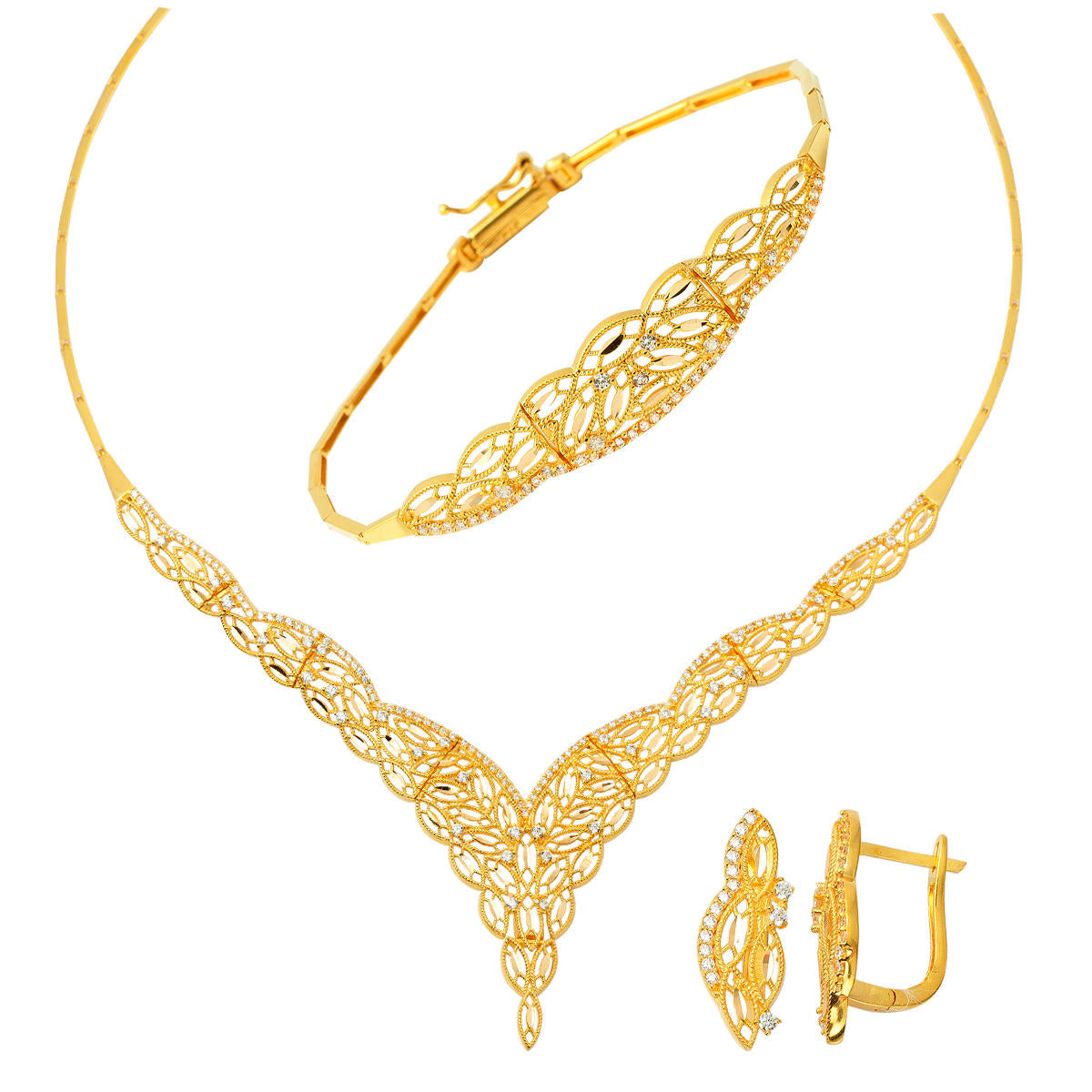 Isabel 22 Carats Or Bijou Parure