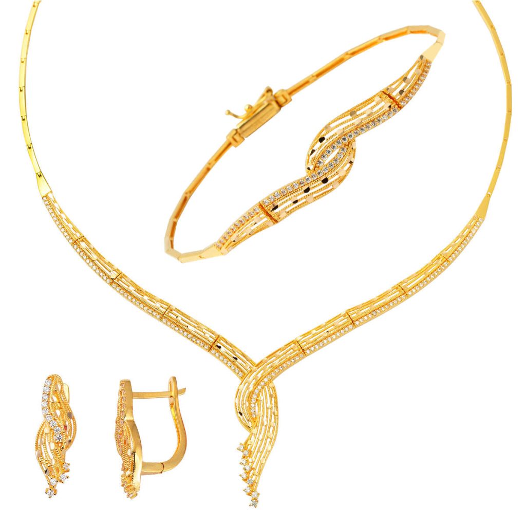 Stella 22 Karat Gold Jewelry Set