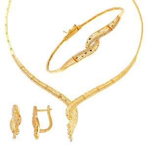 Stella 22 Karat Gold Jewelry Set