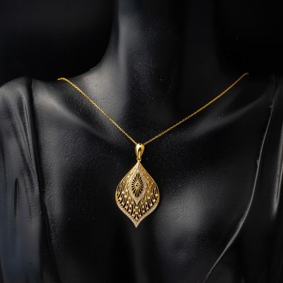 Gelintülü Kolye & Küpeli 22 Ayar Altın Set - 22K - 11.88g - EZ Gold
