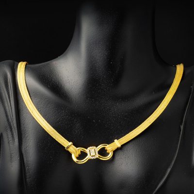 Maille Trabzon Tressé 22 Carats Or Set - 22K - 34g - EZ Gold
