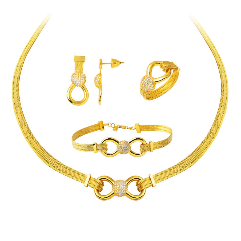 Maille Trabzon 14 Carats Or Bijou Parure