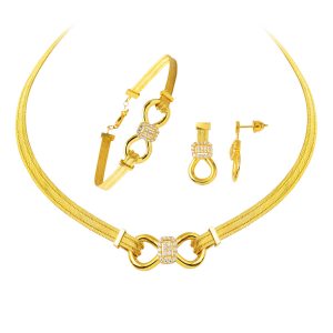 Infinity Trabzon Mesh Gold Set