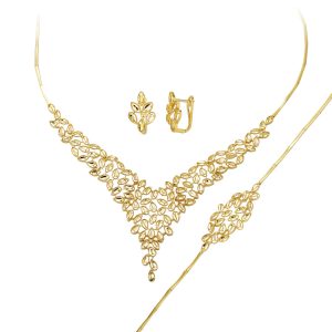 Ivy Plain Gold Jewelry Set