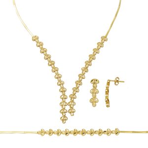 Spring 14 Karat Plain Gold Set