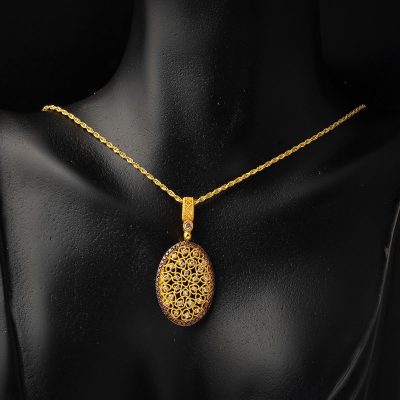 avec Cœur Fleur de Vie Or Takı Seti - 14K - 10.32g - EZ Gold