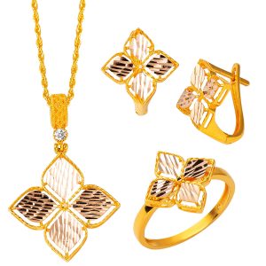 Zambak 14 Karat Gold 3’lü Set