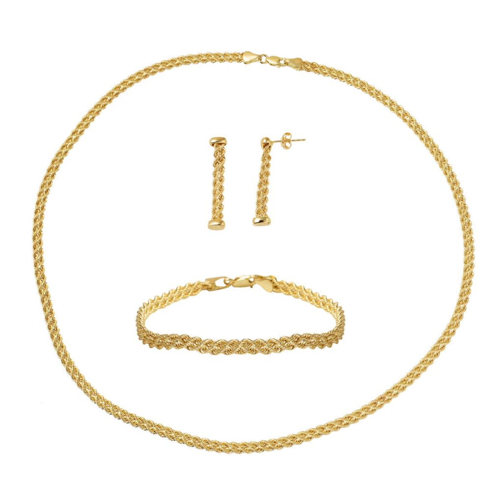 Sultan Tressésü sans Pierre Or Bijou Parure