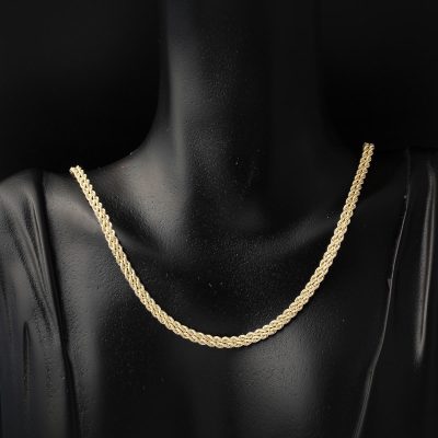 Sultan Örgüsü Taşsız Altın Takı Seti - 14K - 10.54g - EZ Gold