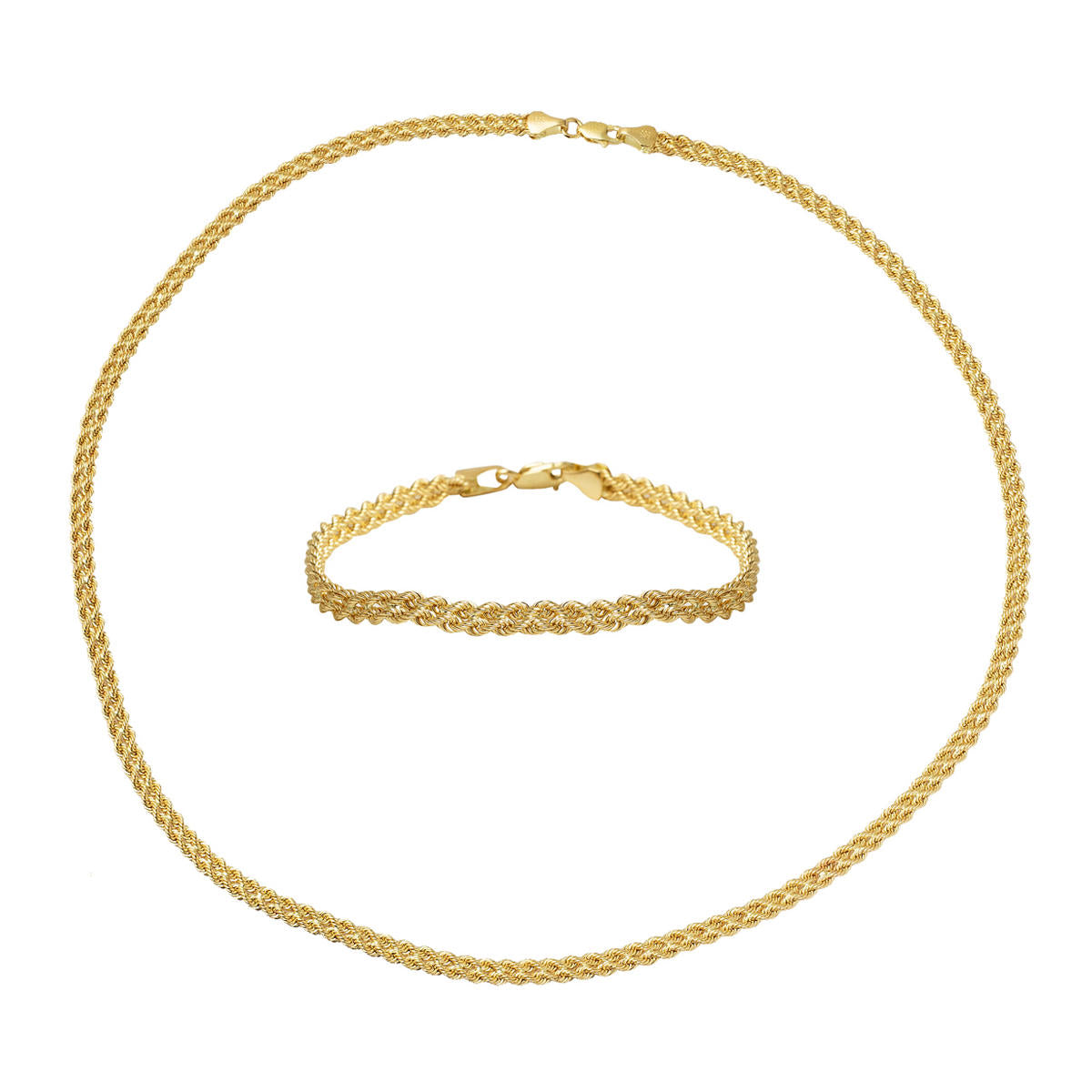Sultan Wovensü Gerdanlık & Bracelet Gold Set