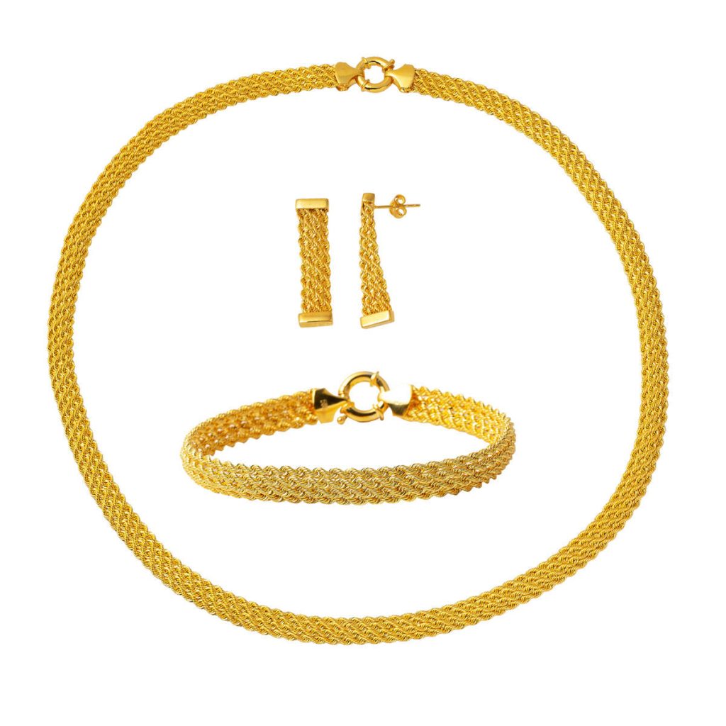 Sultan Twisted Gold Jewelry Set