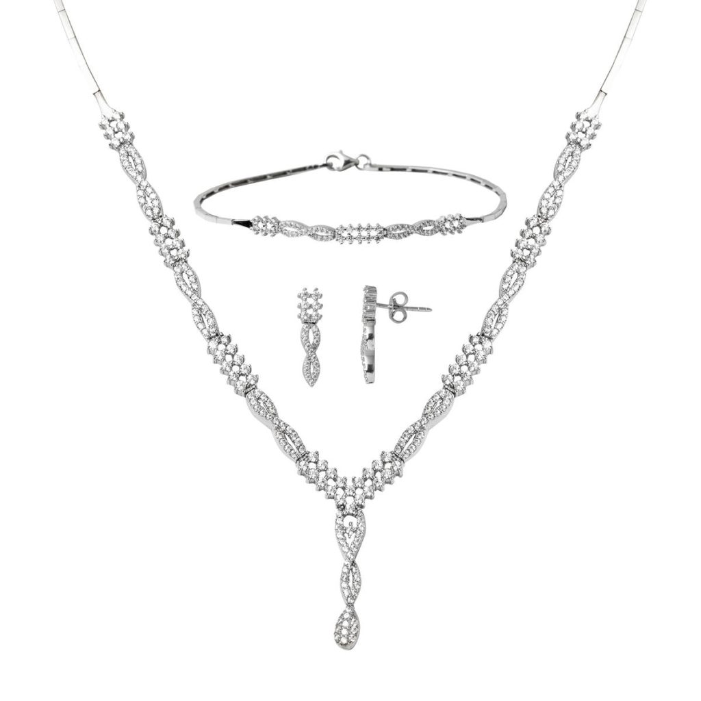 Infinity White Gold Set