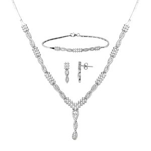 Infini Blanc Or Parure