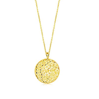 Yaşam Çiçeği Kolye & Küpeli 22 Ayar Set - 22K - 6.12g - EZ Gold