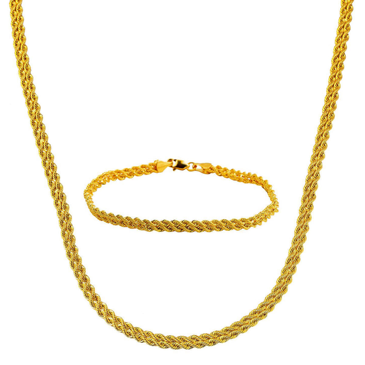 Torsadée Bracelet Gerdanlık Or Set