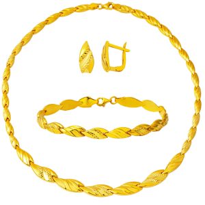 sans Pierre 14 Carats Or Mariage Parure
