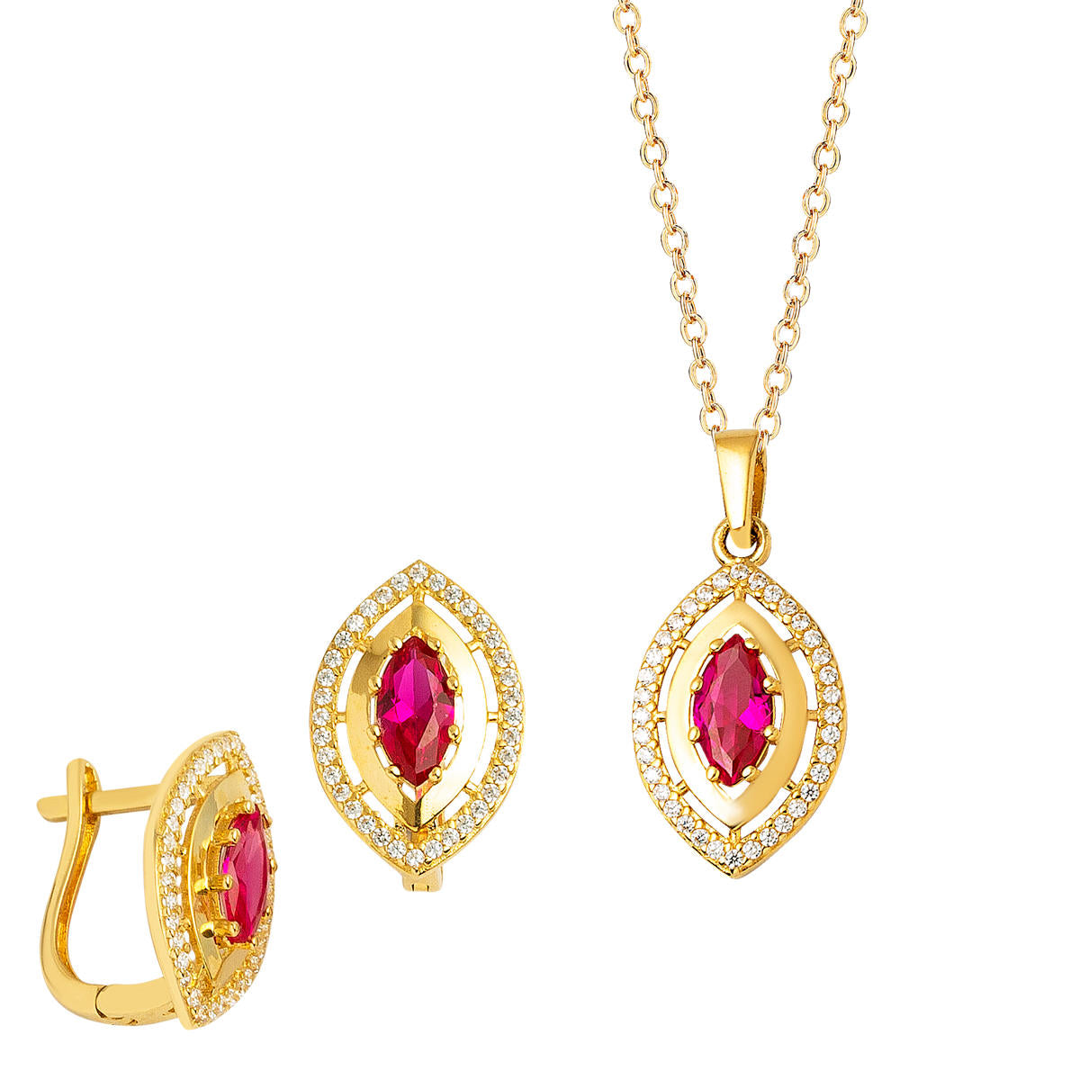 Göz 14 Carats 2 pièces Or Bijou Parure