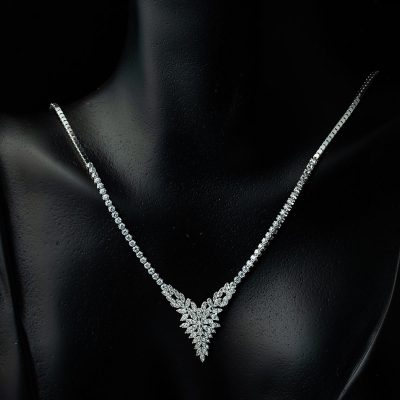 Kardelen 14 Carats Blanc Or Takı Seti - 14K - 12.34g - EZ Gold