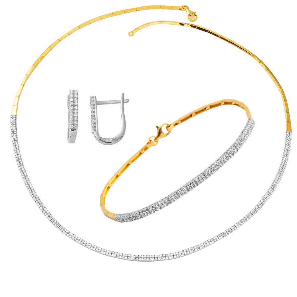 Filigrane 14 Carats Or Bijou Parure