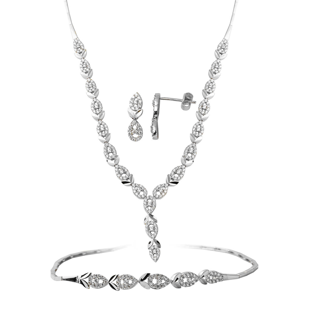 Gouttelar 14 Carats Blanc Or Set