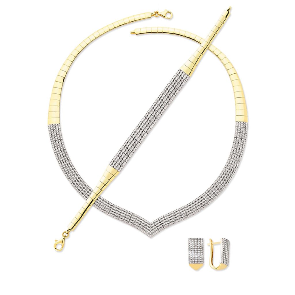 Çavuş 5 Row Filigree Gold Jewelry Set