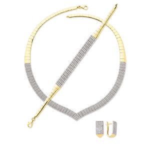 Çavuş 5 Rangs Filigrane Or Bijou Parure
