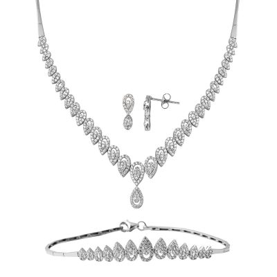 Droplar 14K White Gold Set