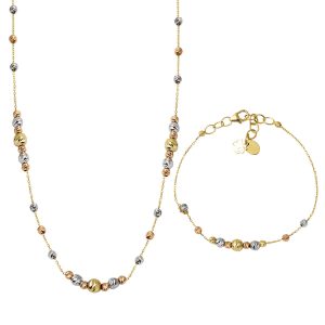 Necklace Braceletli Top Gold Jewelry Set