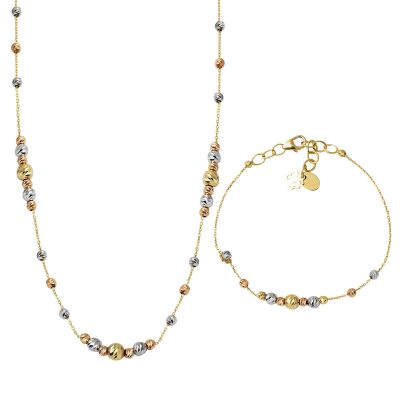 Kolye Bracelet finli  Top Orlı Takı Seti