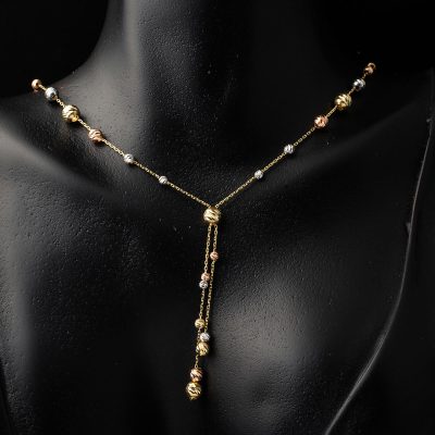 Doric Beaded 14K İkili Gold Set - 14K - 6.37g - EZ Gold