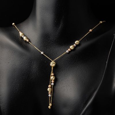 Kolye & Bileklik 14 Ayar Dorika Altın Set - 14K - 7.95g - EZ Gold