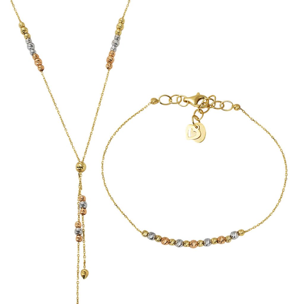 Boules Boules 14 Carats İki Or Set