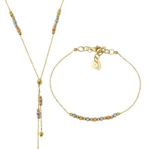 Boules Boules 14 Carats İki Or Set