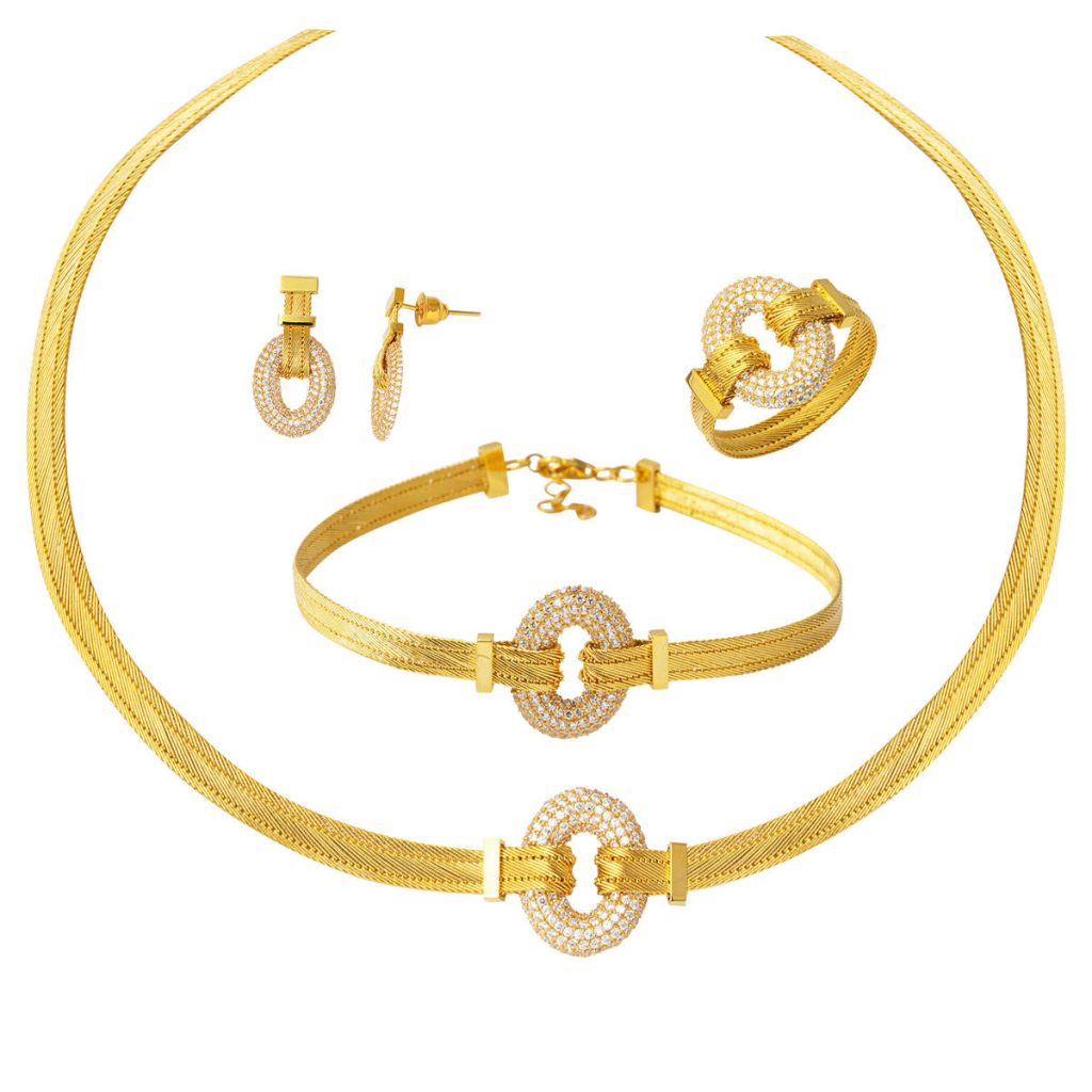 Trabzon Woven 22 Karat Gold Set