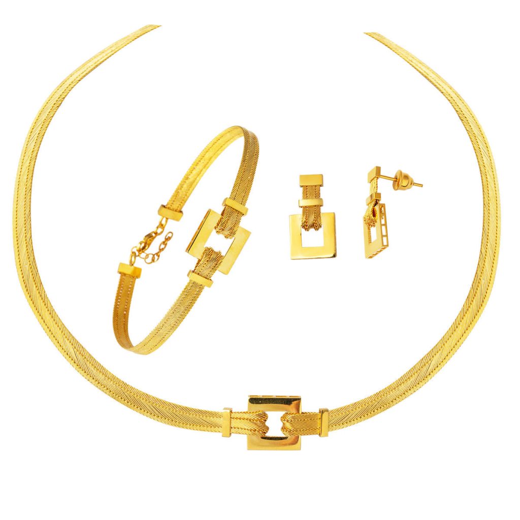 Trabzon Woven 22 Karat Gold Set