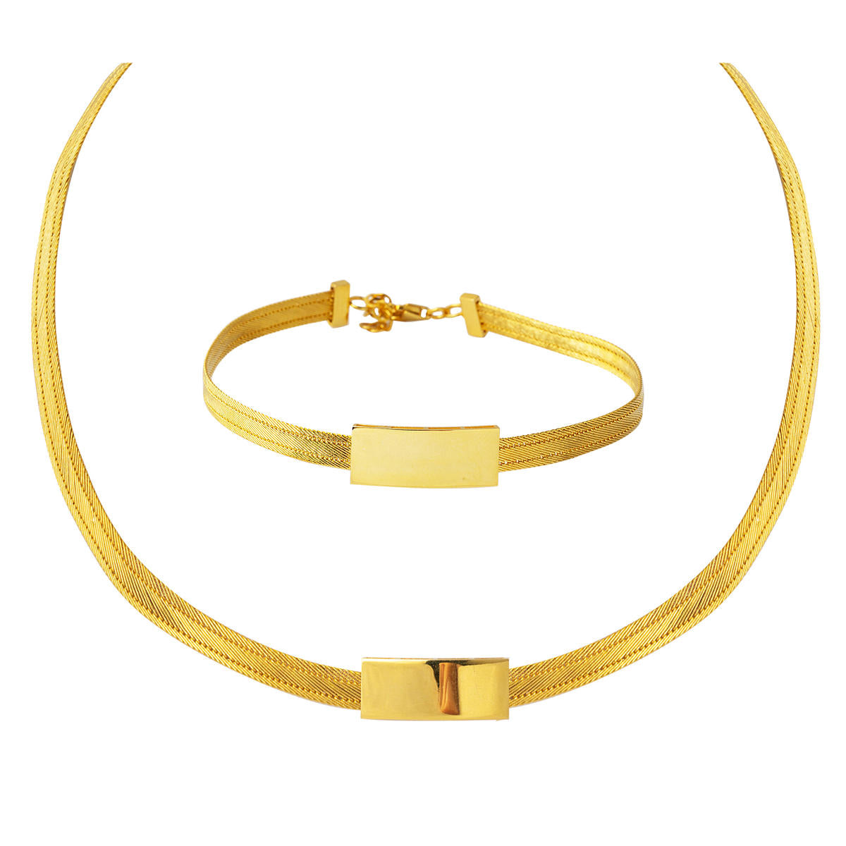 Gerdanlıklı Bracelet finli 22 Carats Trabzon Tresse Set