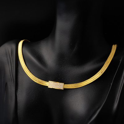 Bileklikli Gerdanlıklı Trabzon Hasır Altın Set - 22K - 33.5g - EZ Gold