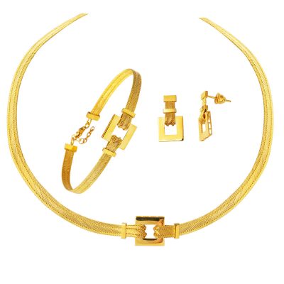 Trabzon Woven 14 Karat Gold Set